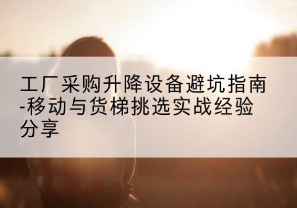 铅山移动式升降机怎么选-工厂采购升降设备避坑指南-移动与货梯挑选实战经验分享